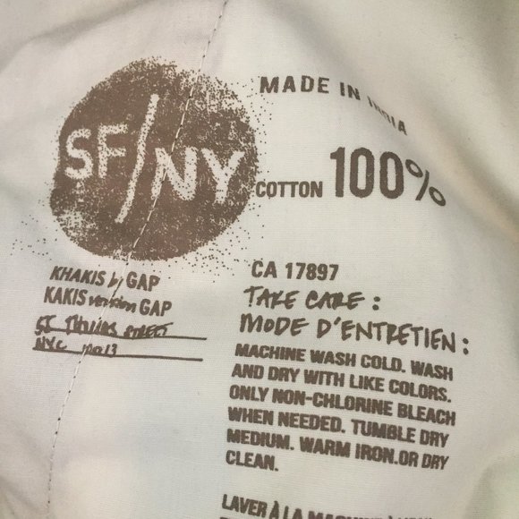 GAP boyfriend roll-up navy cotton shorts -- size 6 - Picture 8 of 8